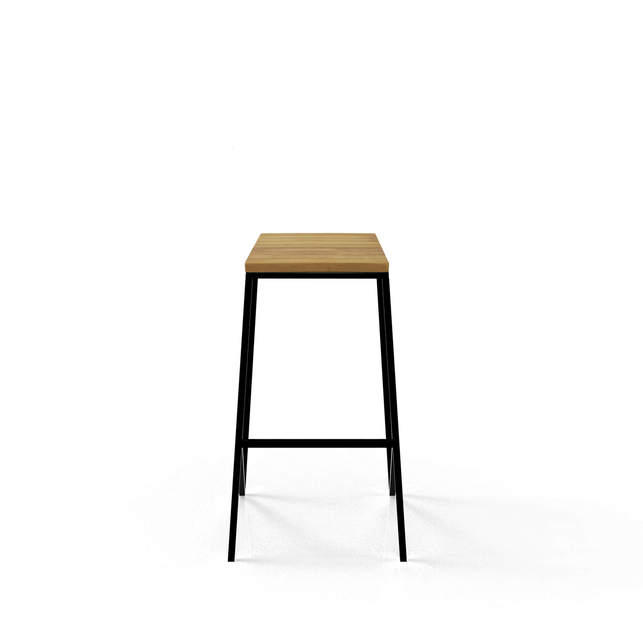 Outdoor: Loft Slatted Bar Stool