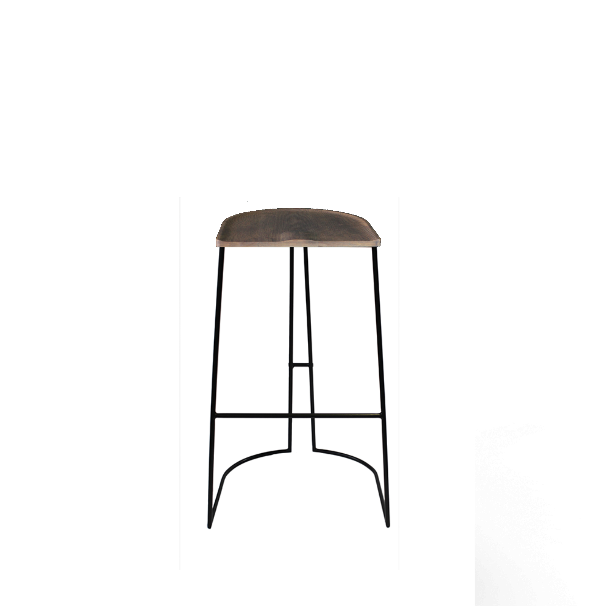 Bow Bar Stool - Timber